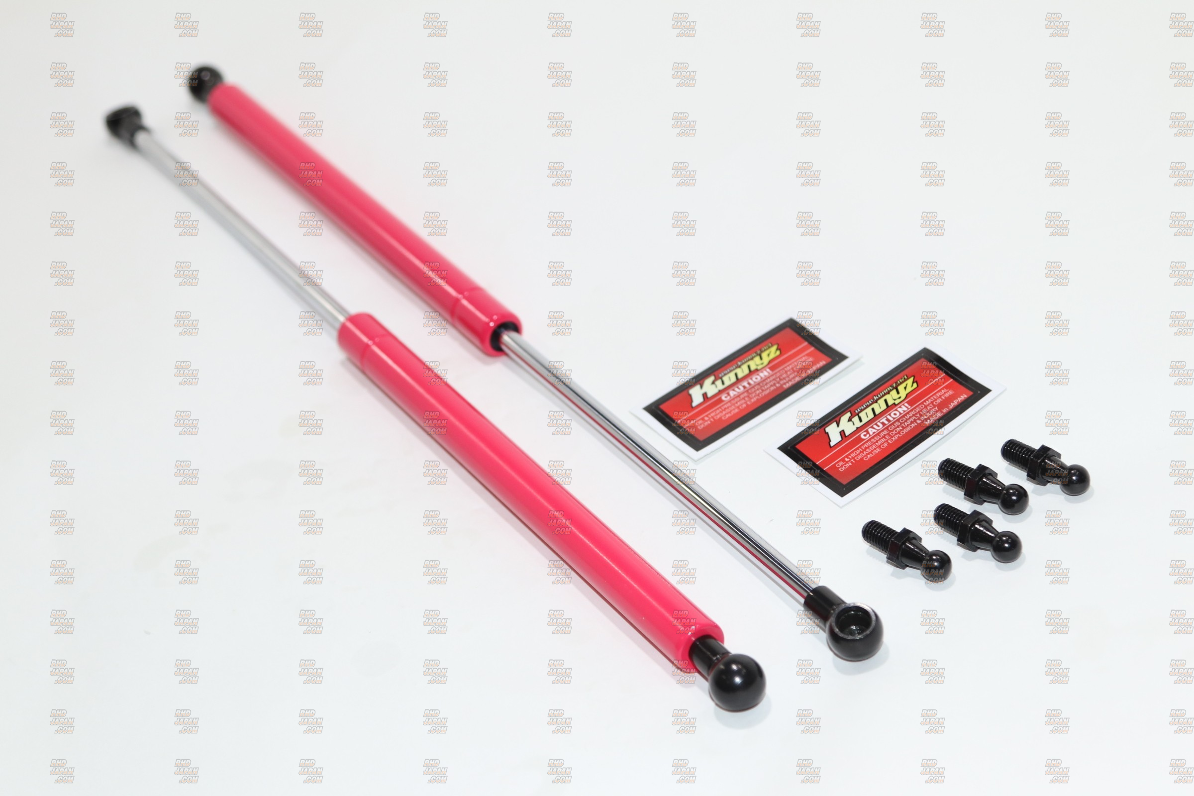 Kunny's Bonnet Damper Set For OEM Bonnet Pink - JZX90 JZX100