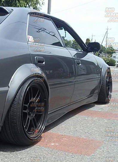 N-STYLE CUSTOM 汎用 前後オーバーフェンダーセットJZX81JZX90JZX100 4Dr専用　スタンス N-STYLE CUSTOM 汎用TYPE1 TYPE5 前後オーバーフェンダーセット