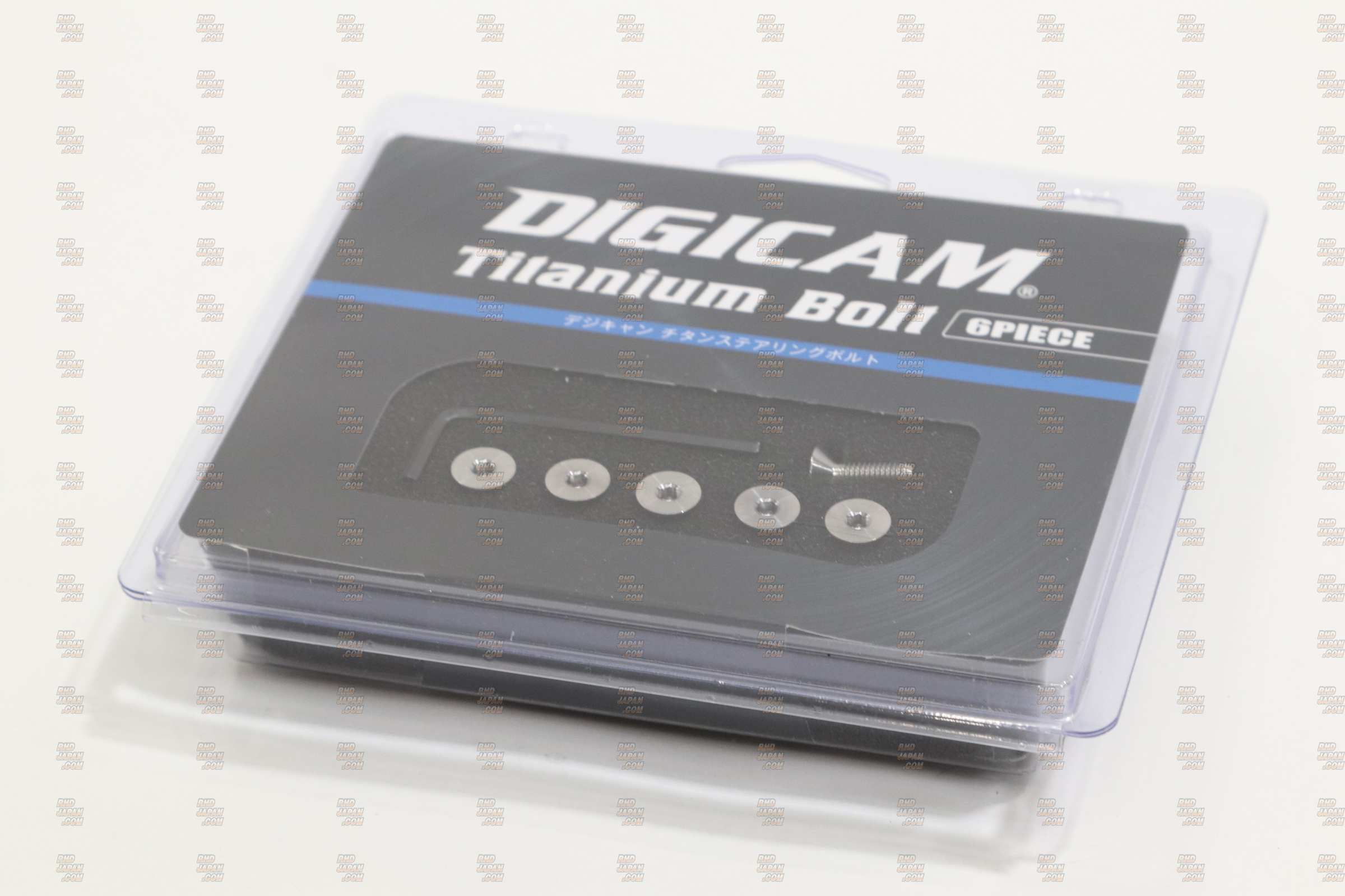 Digicam Titanium Steering Wheel Bolt Set - Titanium Silver Counter Sunk M5x12mm