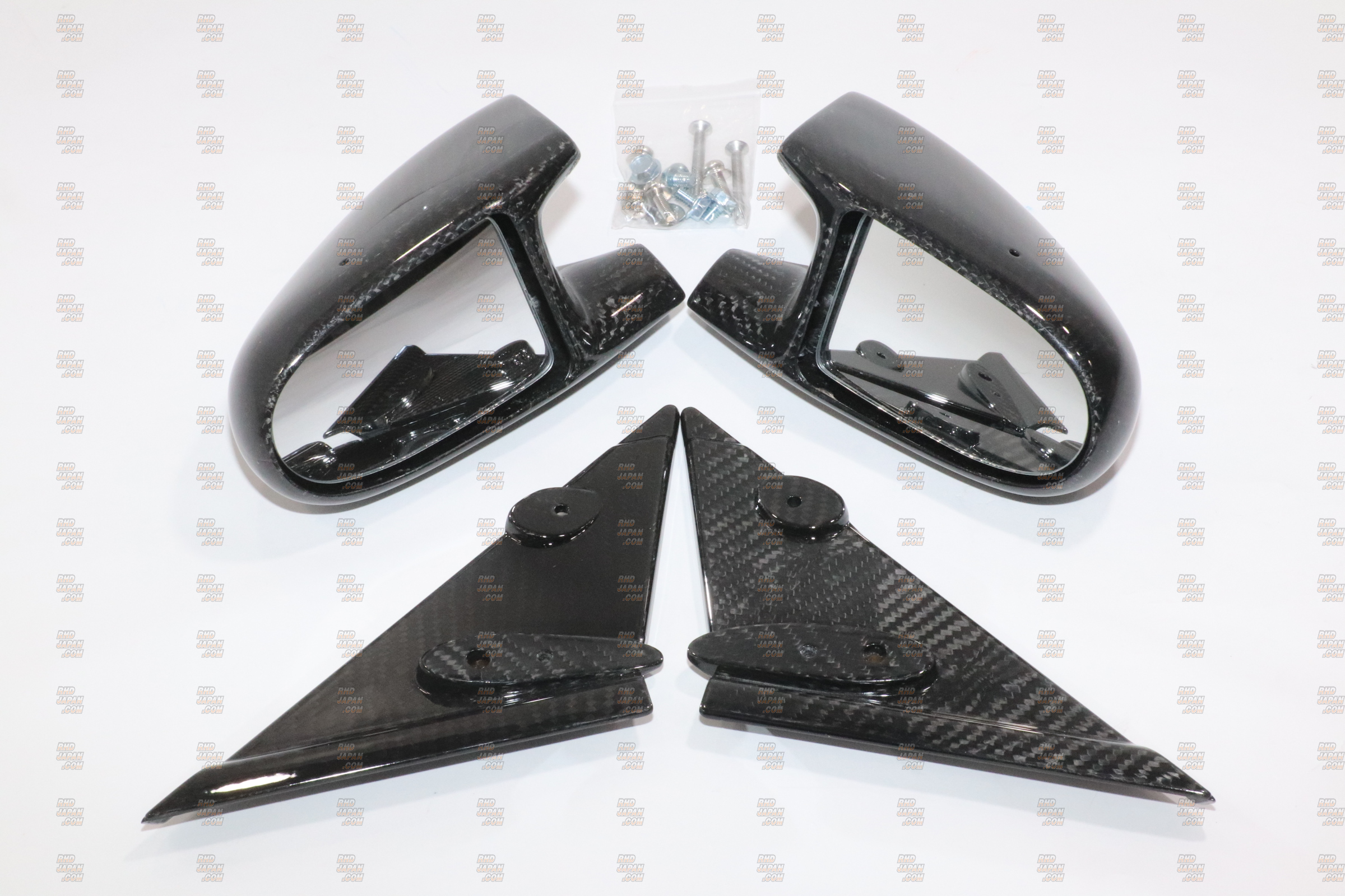 Garage Active Group A Type Dry Carbon Side Mirror Set - BCNR33