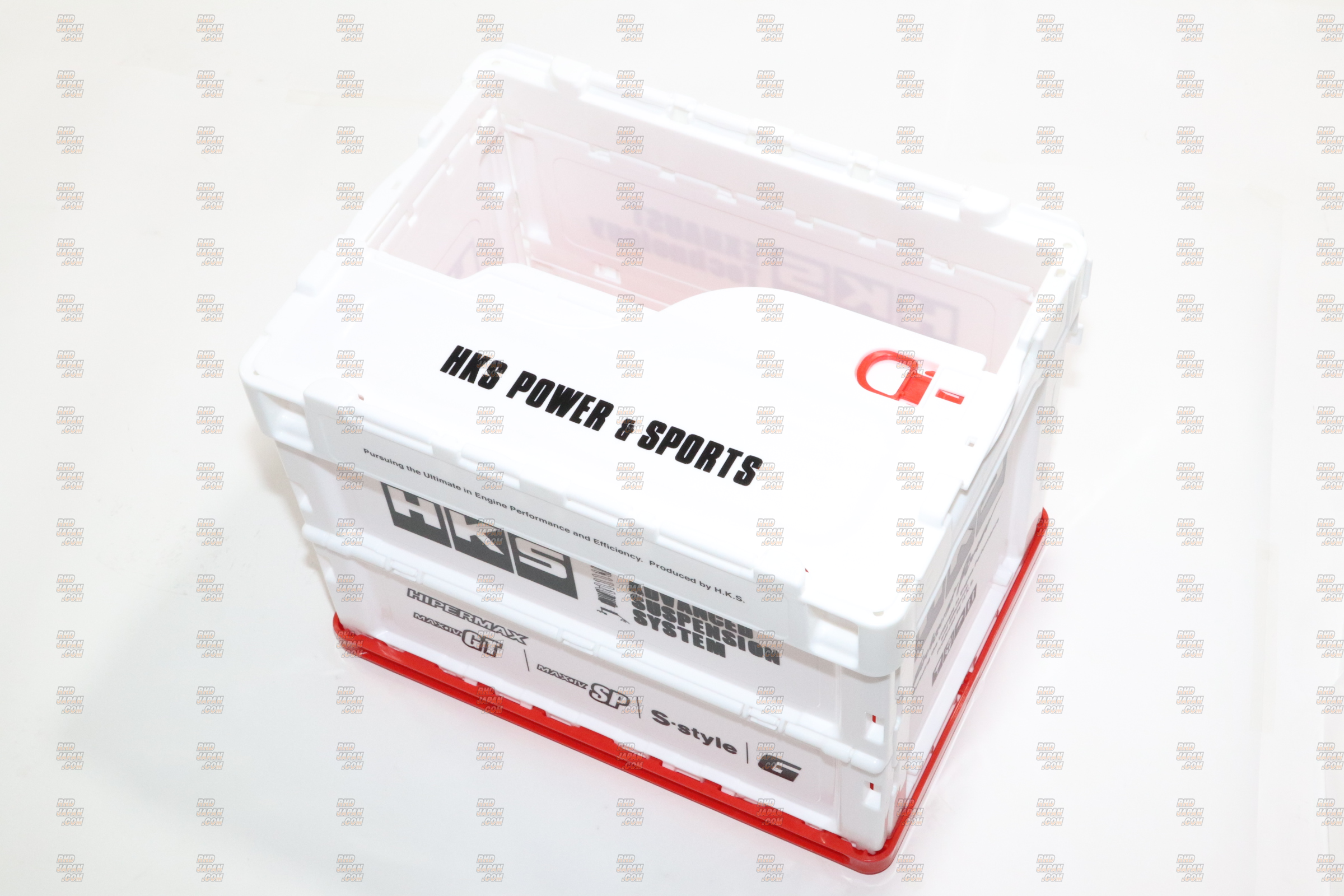 HKS Exhaust Technology Folding Container Box - White Small 20L - RHDJapan