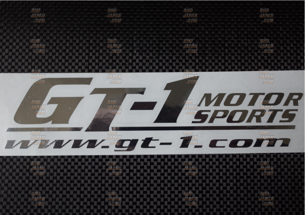 Gt Script Sticker GT-1 Motorsports Cut Lettering Sticker Mirror - RHDJapan