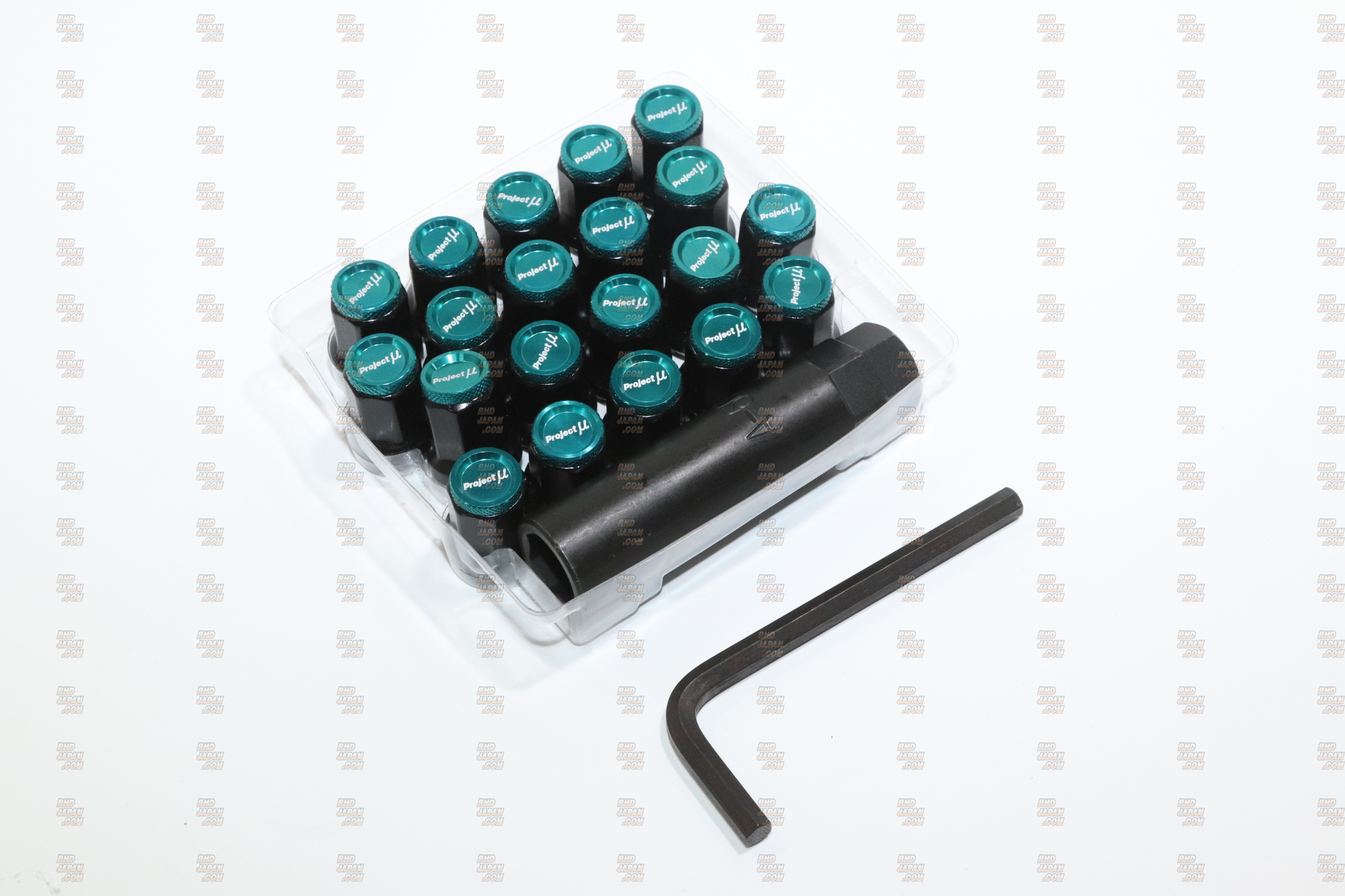 Project Mu Lock Nut 7 Type-M Wheel Lug Nut Set - M12x1.25 - RHDJapan