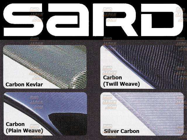 Sard GT Wing 020 1810mm Twill Weave Carbon Fiber - 640mm Wide Mid