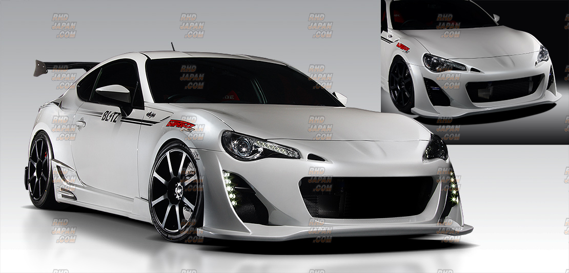Blitz Aero Speed R-Concept Front Lip Spoiler Day Light Set - BRZ