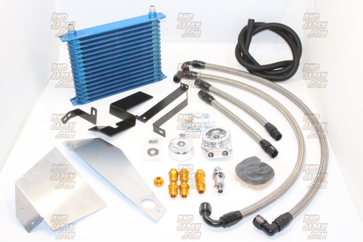 Trust GReddy Oil Cooler & Filter Relocation Kit 13 Row - BNR34