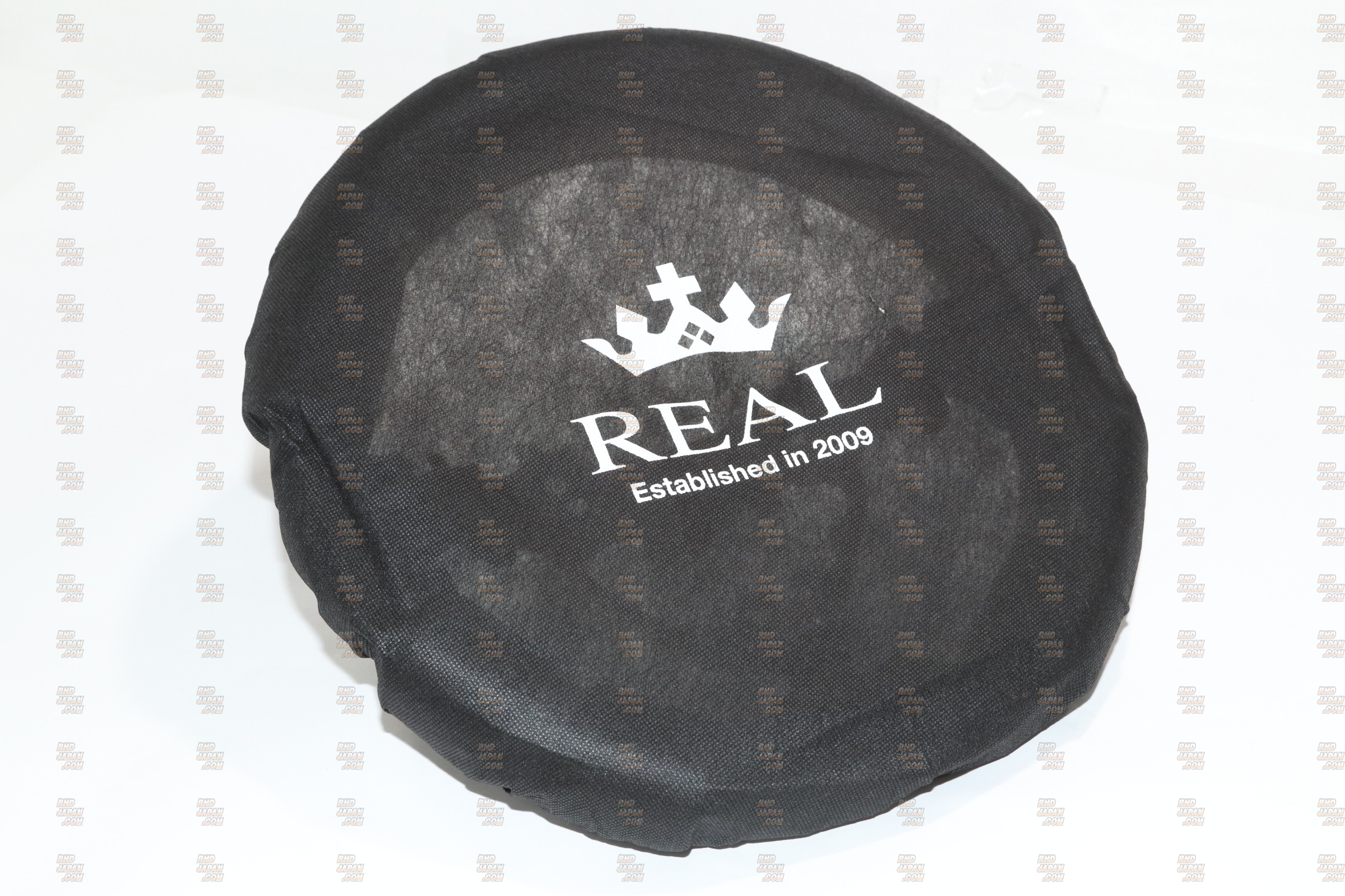Real Premium Series Steering Wheel Soft D-Shape 55 Black Wood