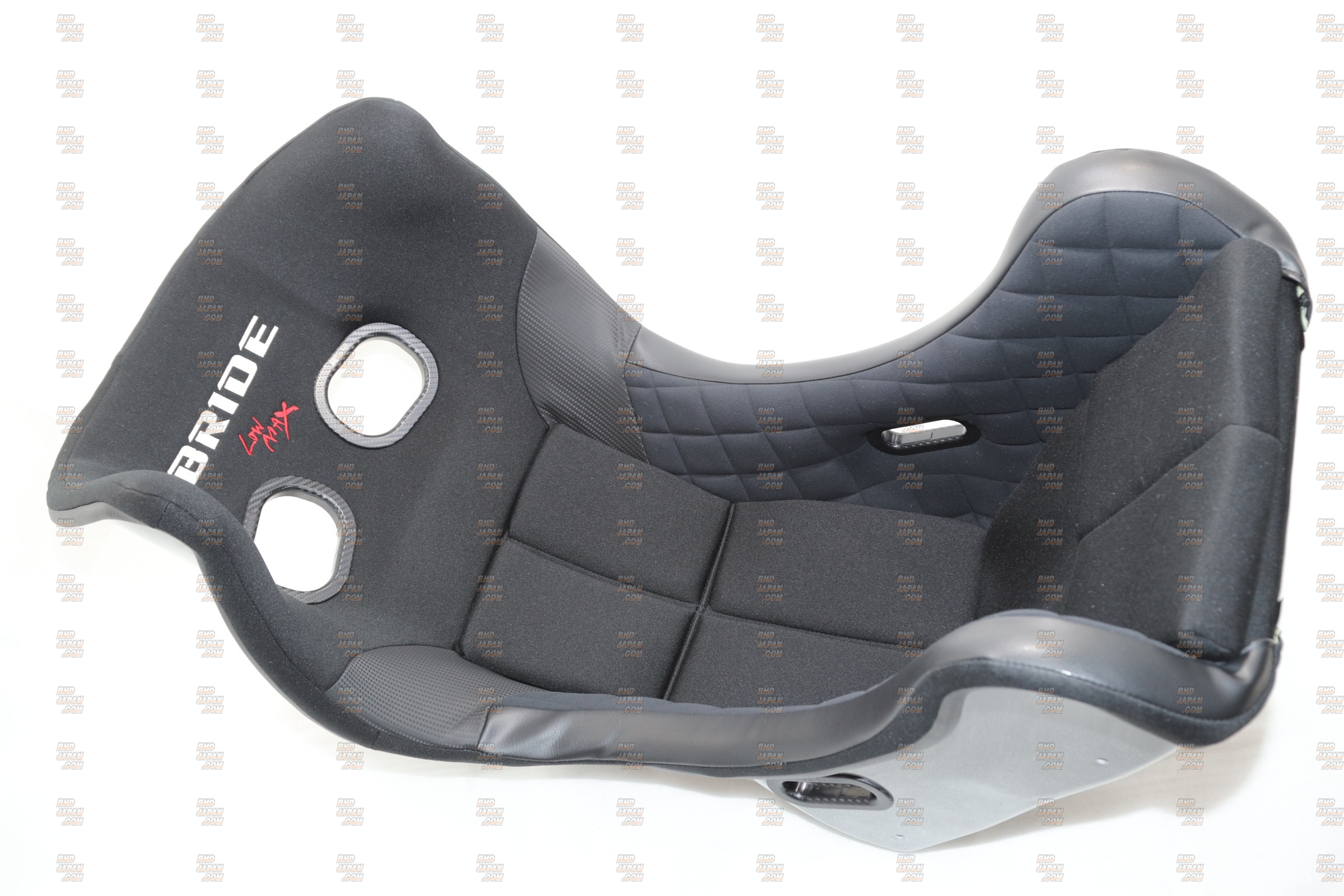 BRIDE XERO MS Low Max Full Bucket Seat - Black FRP Silver Shell