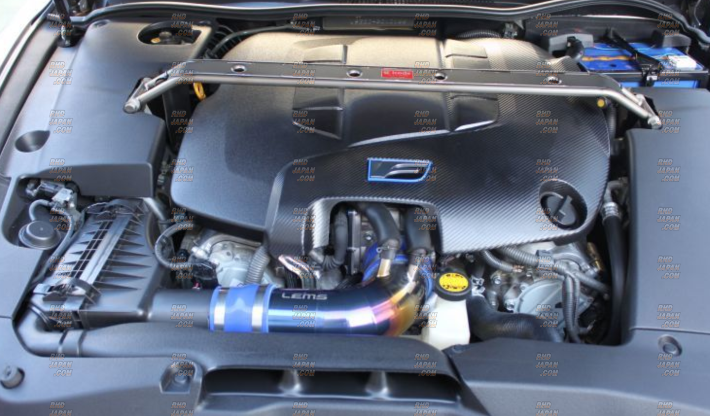 LEMS X icode Titanium Tower Bar Front - Lexus IS F USE20 - RHDJapan