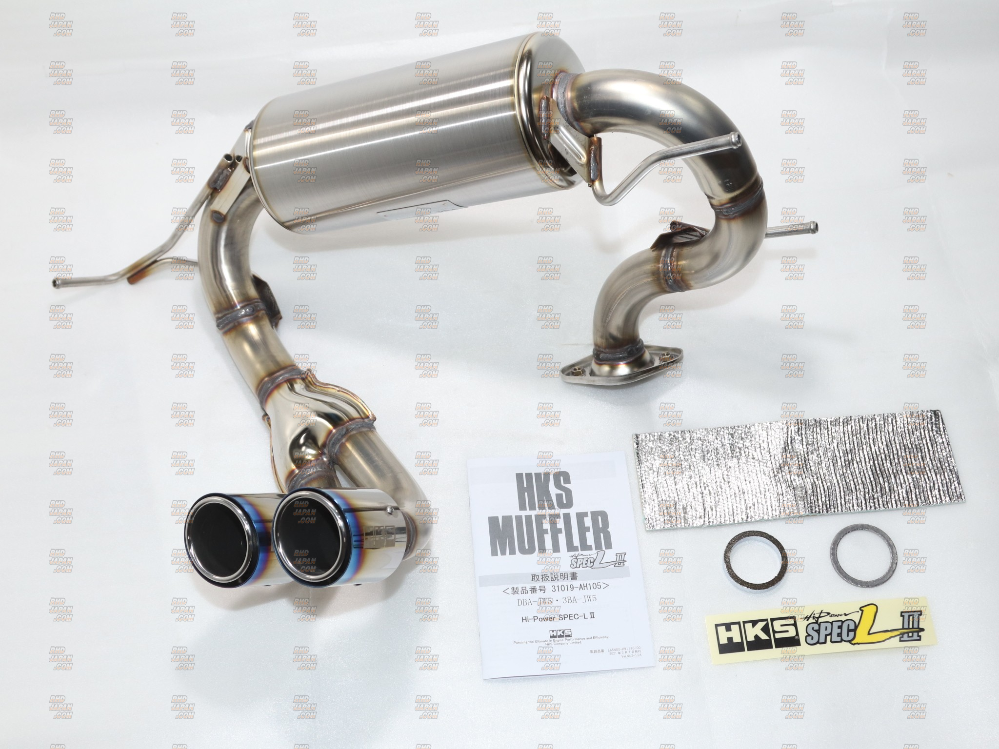 HKS Hi-Power Spec L II Muffler Exhaust System - S660 JW5 - RHDJapan