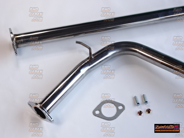コジ GK5フィットRS ゼロファイター センターパイプ Zero Fighter Auto Custom Center Pipe - Fit GK5 RS - RHDJapan