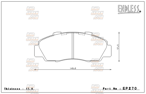 ENDLESS Super Street M-sports PLUS 前後一台分セット ZN6 (GT/GT Limited) 86用【EP386/EP472】 Endless GR Corolla Super Street M-Sports PLUS Brake Pads (Minimal Brake  Dust)