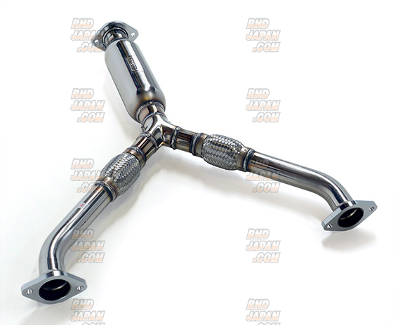 HKS Stainless Center Pipe Type S with Silencer - Fairlady Z Z33 Z34