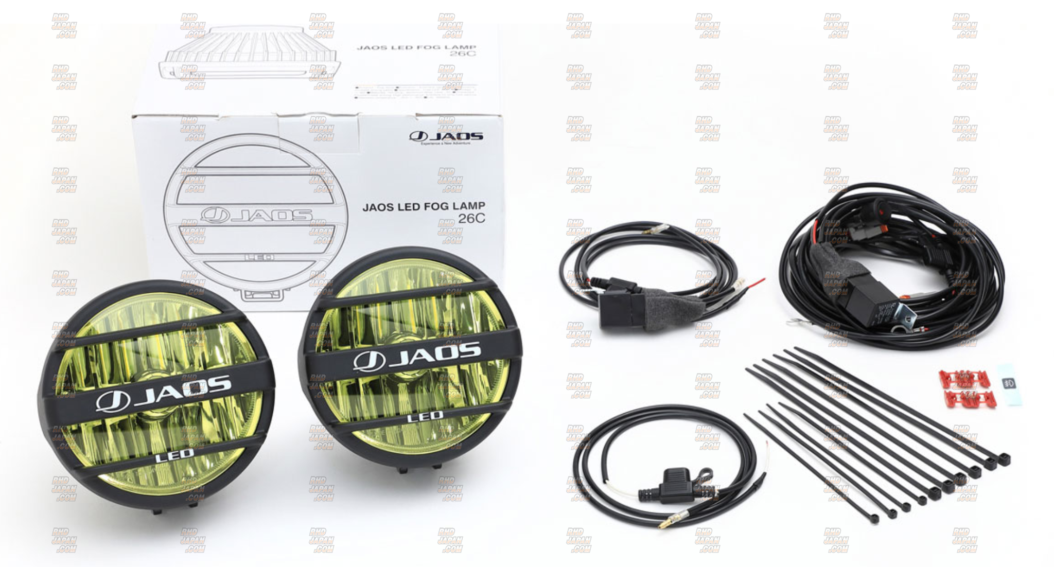 JAOS LED Fog Lamp Set 26C - Yellow - RHDJapan