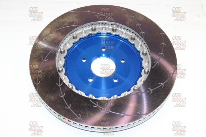 Endless Racing E-Slit 2pc Brake Rotor Front Blue Alumite Left - WRX STi ...