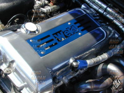 Weld ウエルド ヒートシンクカバー S14 S15シルビア SR20DET WELD Heat Sink Valve Cover Version 2 Logo Type Silver - S14 S15