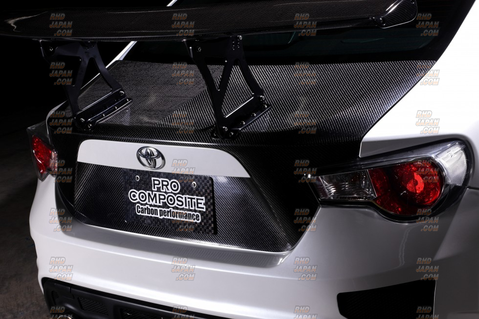 Pro Composite Rear Wing Low Drag Type 2 GFRP - 86 ZN6 - RHDJapan