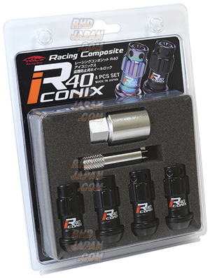 KYO-EI KICS Racing Gear Racing Composite R40 iCONIX Lock Nut 4Pcs
