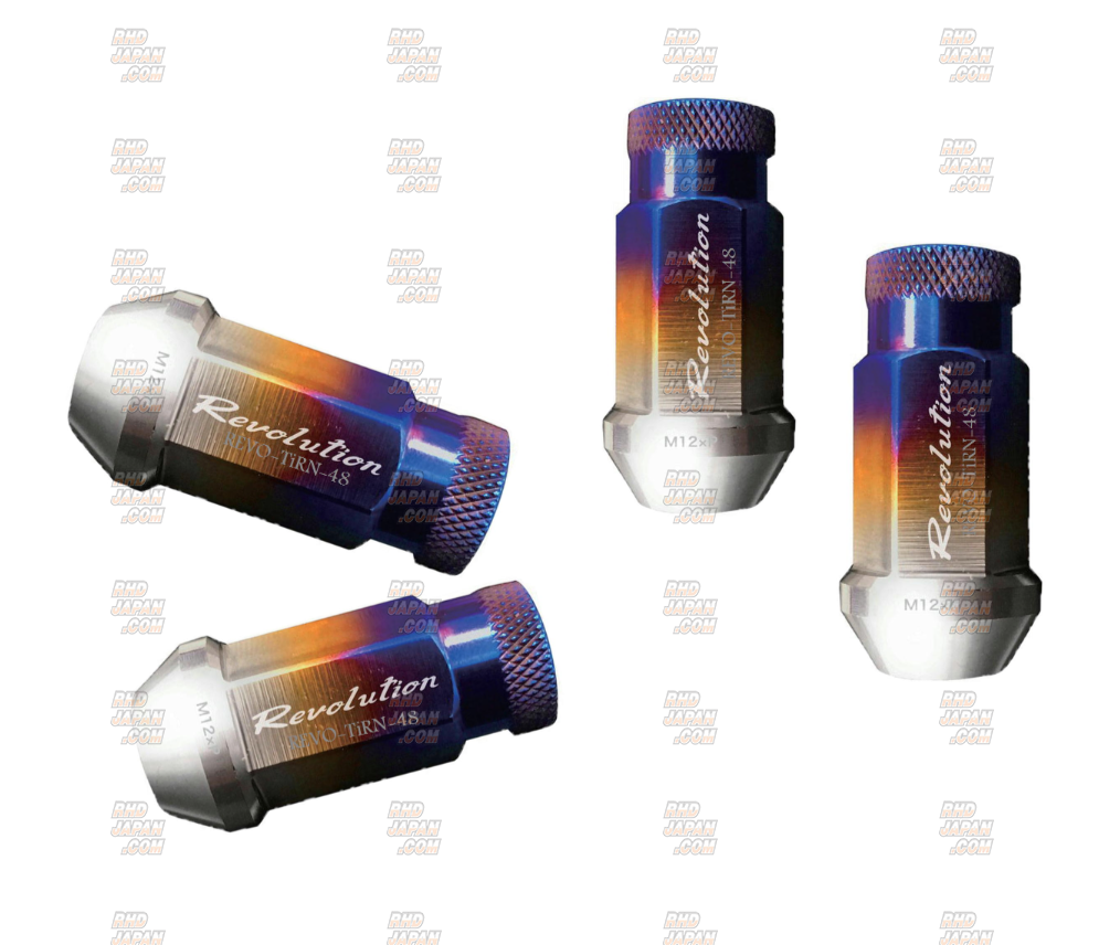 Ti Racing Wheels Revolution Ti Racing Wheel Nut Set - 20pcs M12xP1.25 48.5mm Through ...