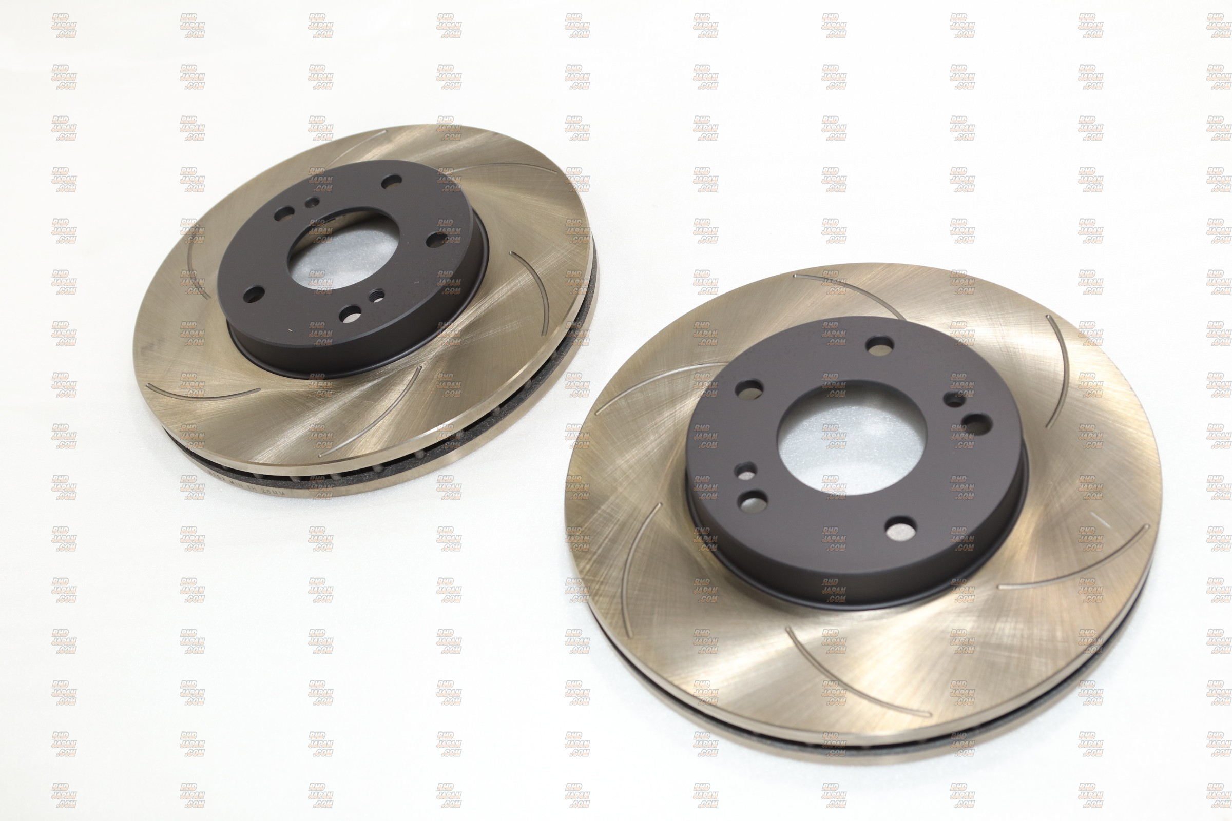 Project Mu SCR Pure Plus 6 Front Brake Rotors Black Hat Coating
