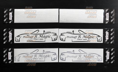 R-Magic ProStaff R Magic ND Roadster Outline Sticker Right White 