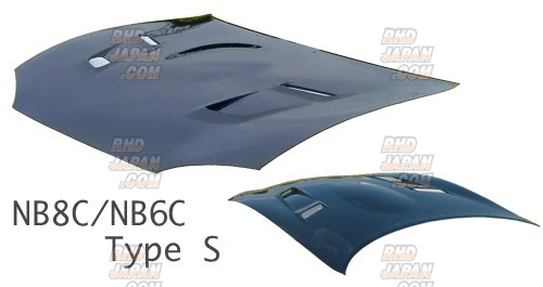 STOUT Aero Bonnet Hood Type S Twill Weave Carbon - Roadster NB6C NB8C