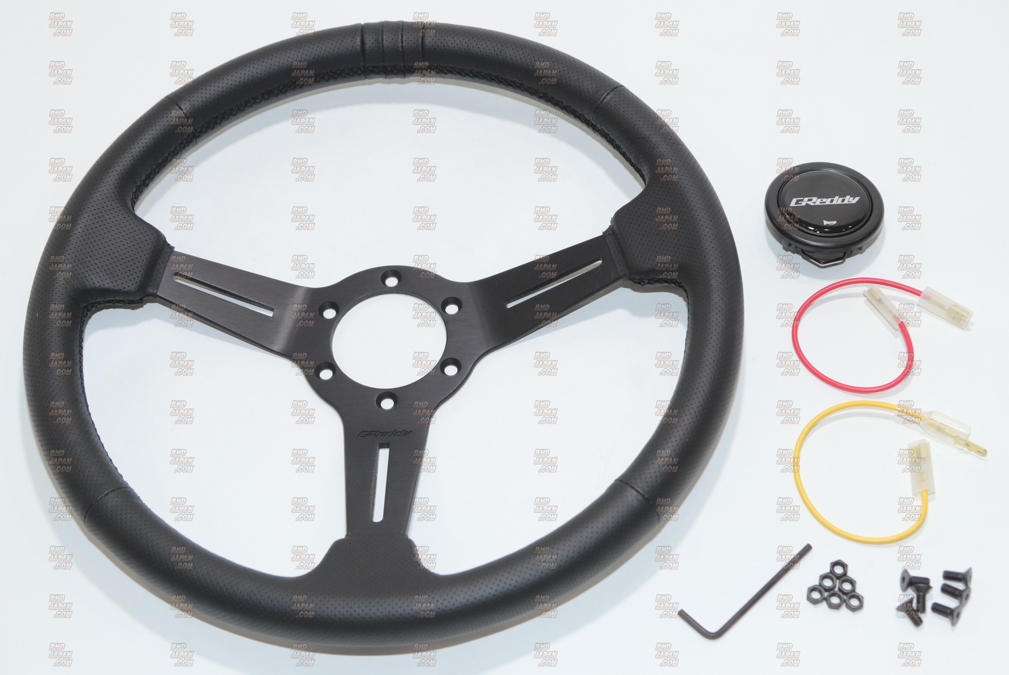 Trust Greddy Steering Wheel Black Edition - Standard Type - RHDJapan