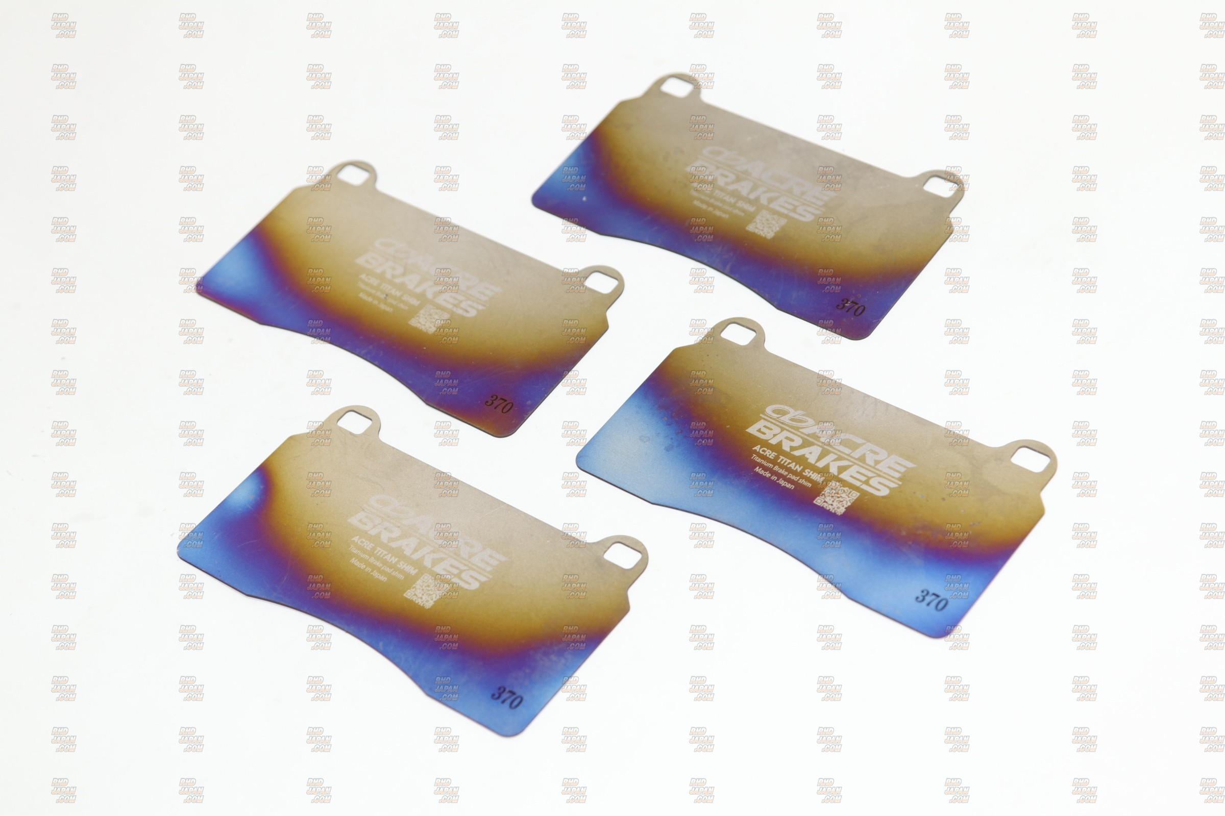 Acre Titanium Brake Pad Shim Set Front - Brembo 4-Pot