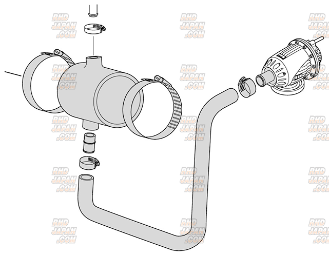 HKS Super SQV Blow Off Valve Suction Return Kit - Civic Type-R FK8