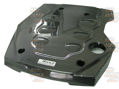 Stout Carbon Fiber Engine Cover Plain Weave - 1NZ-FE 2NZ-FE