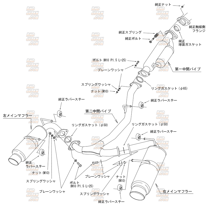 パーツ HKS Hi-Power SPEC-L II GR86 BRZ ZN8 ZD8 HKS Hi-Power Spec L II Muffler for Cup Exhaust System - BRZ