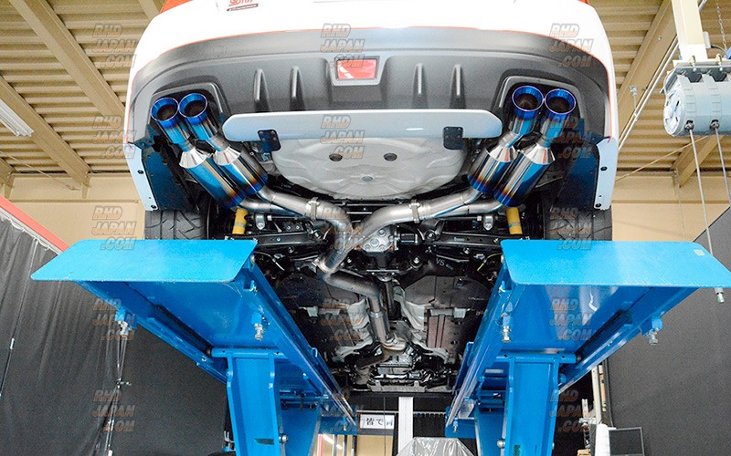 Rowen Premium01TR Exhaust Muffler System Heat Blue Titan Racing