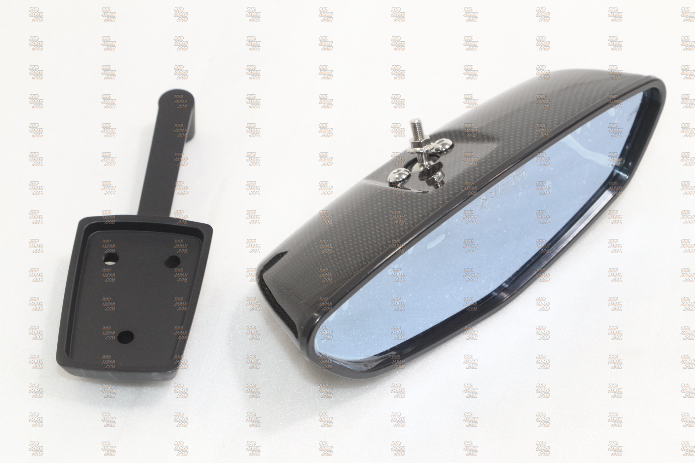 MINE's Rearview Room Mirror Carbon Fiber Clear Finish - Skyline GT