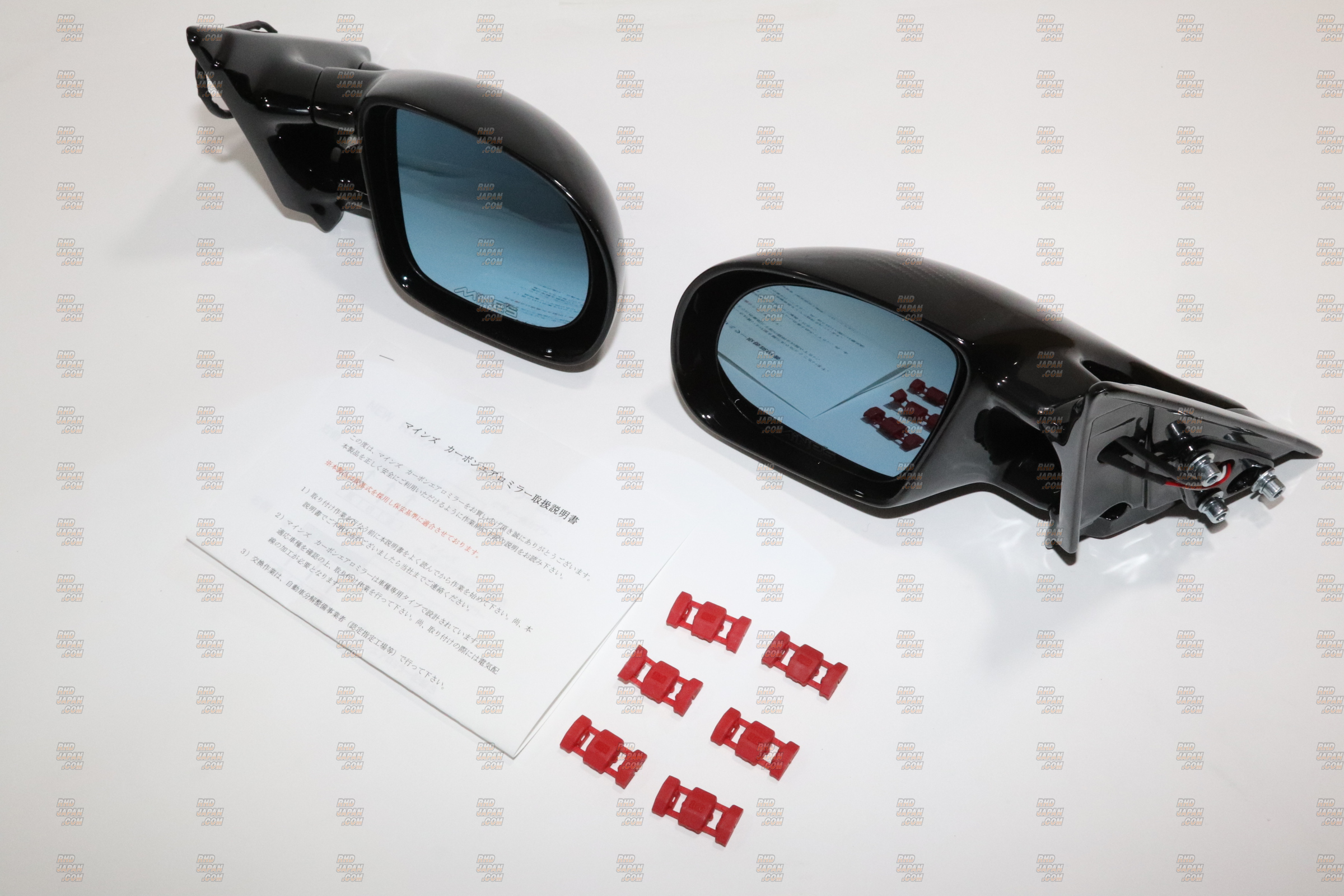 MINE's New Carbon Aero Mirror Set Carbon Fiber Clear Finish