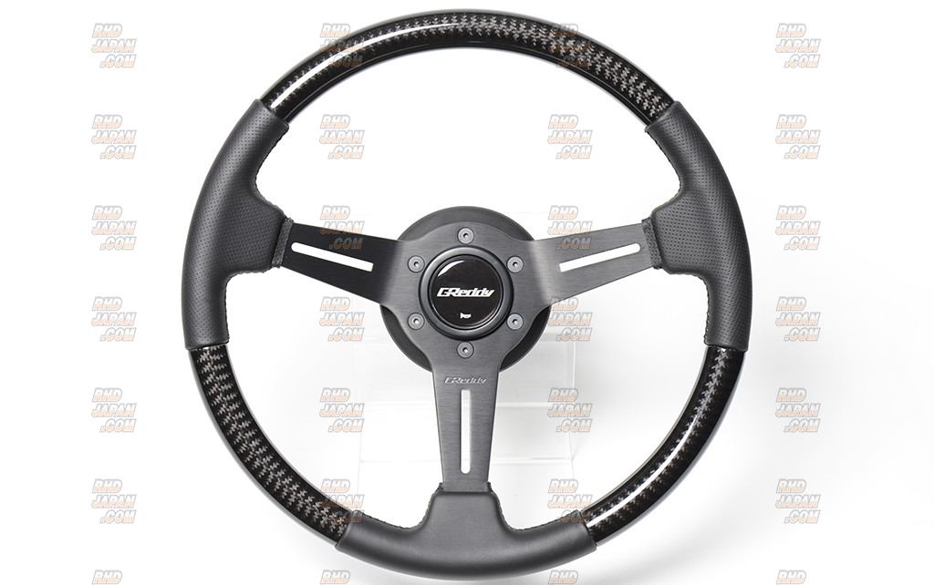 Trust Greddy Sports Steering Wheel - Real Carbon - RHDJapan