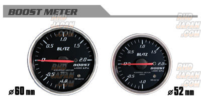 Blitz Racing Meter Panel Black & SD Meter Set White Temperature