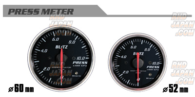 Blitz Racing Meter Panel Black & SD Meter Set White Temperature