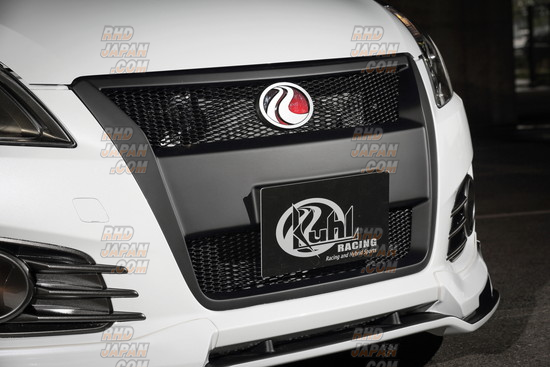 Kuhl Racing Front Grille FRP Matte Black Emblem Red Base Plate -  Swift Sport ZC32S