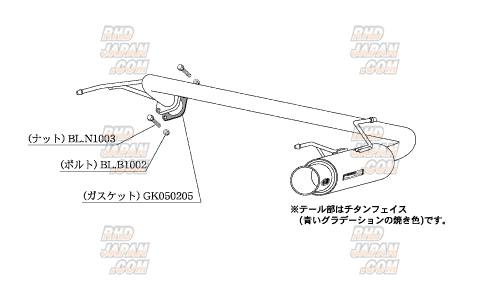 Kakimoto Racing Regu.06 & R Muffler Exhaust System - Impreza GH2