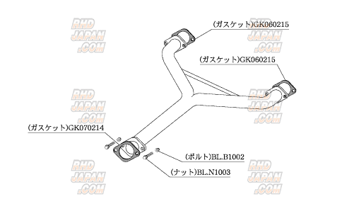 Kakimoto Racing Center Pipe - Fairlady Z Z33 Skyline CPV35 - RHDJapan