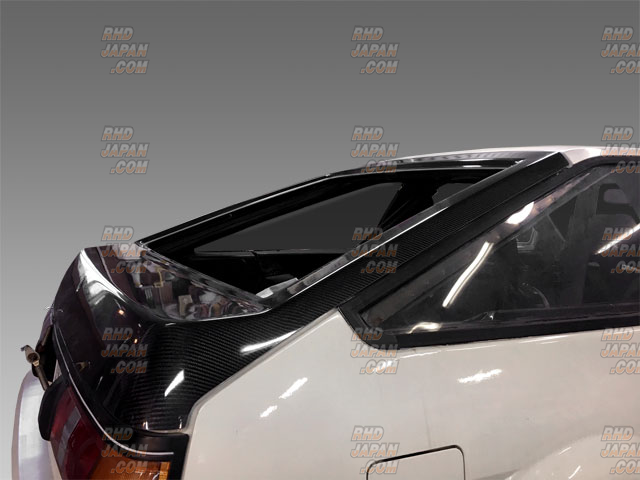 J-Blood Rear Hatch Street with Wiper Hole Carbon Fiber - AE86