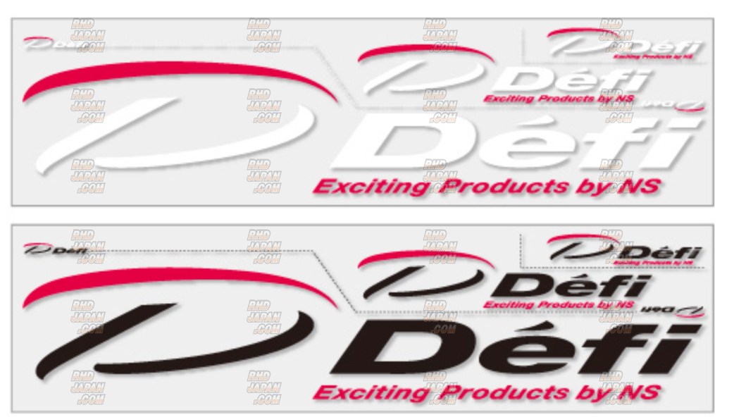 Defi Cutting Sticker Set - Black Large - RHDJapan