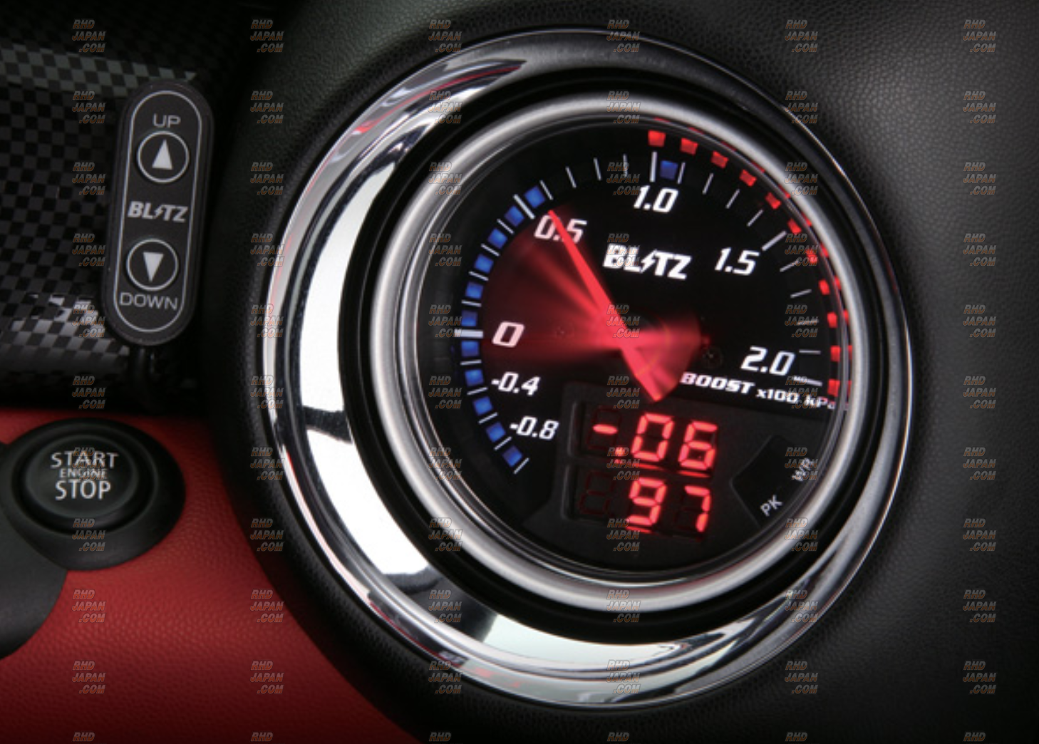 Blitz FLD Meter Flash LED Drive Boost Gauge - Boost Sensor 
