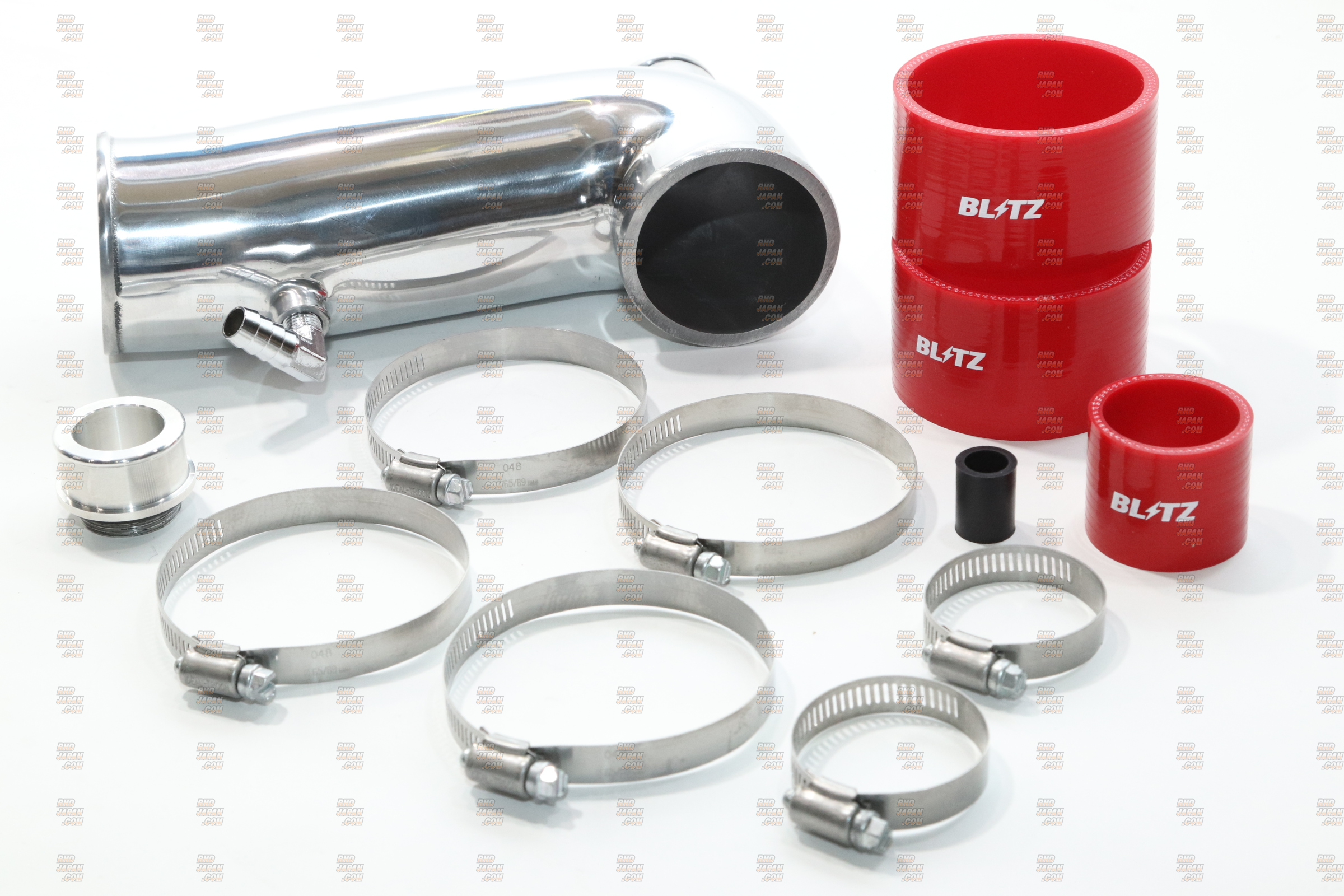 Blitz Suction Pipe Kit Red Silicone - BRZ ZD8 GR86 ZN8 - RHDJapan
