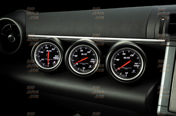 Blitz Racing Meter Panel Black & SD Meter Set White Temperature