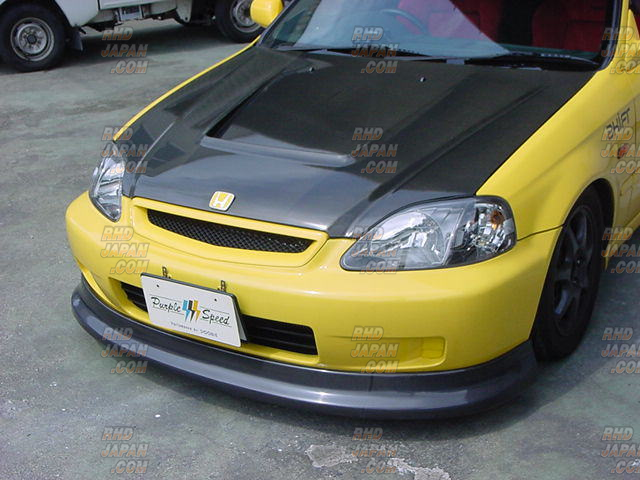 Doobie Front Lip Spoiler FRP Black Gel - EK2 EK3 EK4 Kouki