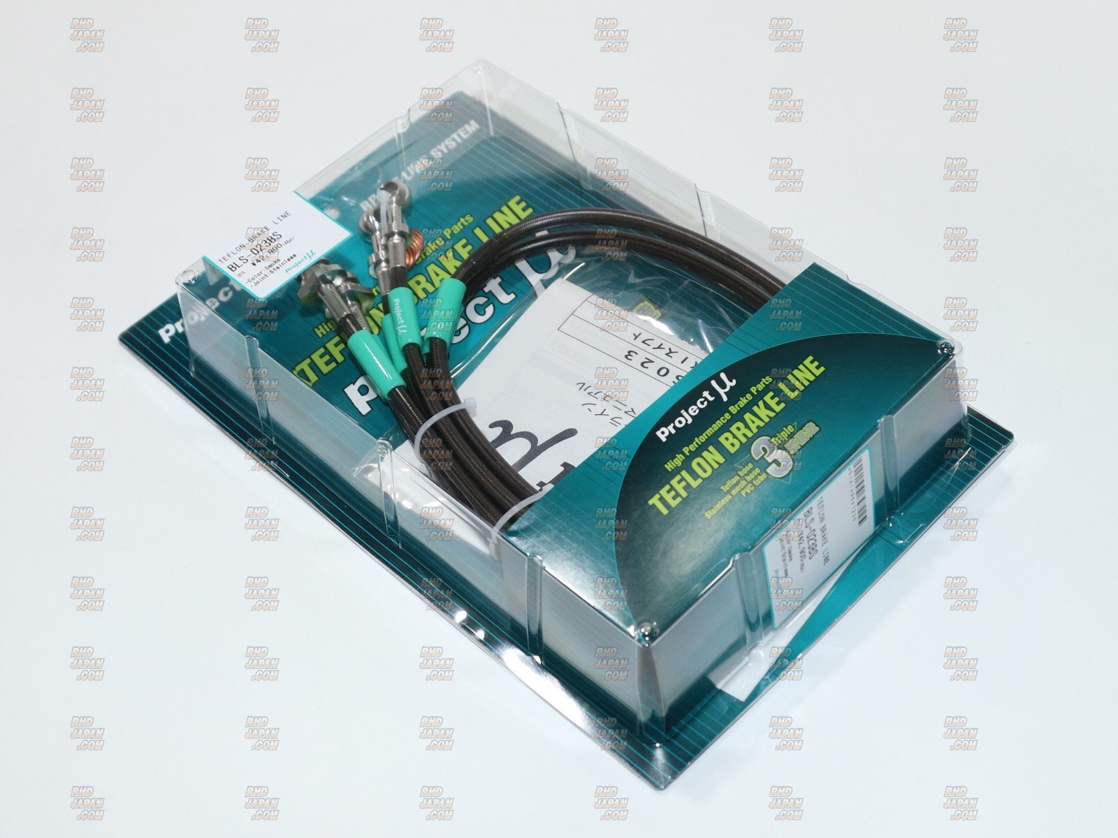 Project Mu Teflon Brake Line Stainless Fittings Smoke - BRZ ZC6 GT / STI Sports 86 ZN6 GT Limited / Black Package Brembo