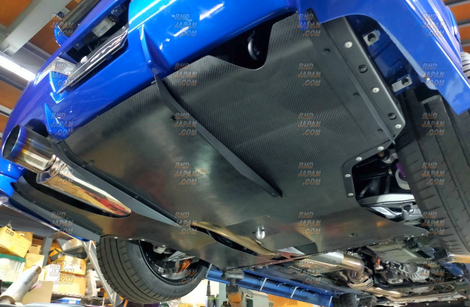 Diffuser On A Gt R R34 G-Style Global Auto Rear Under Diffuser Dry Carbon Fiber - Skyline GT-R ...