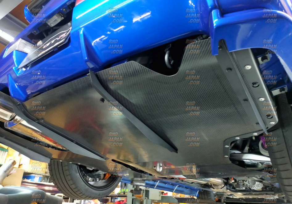 Diffuser On A Gt R R34 G-Style Global Auto Rear Under Diffuser Dry Carbon Fiber - Skyline GT-R ...