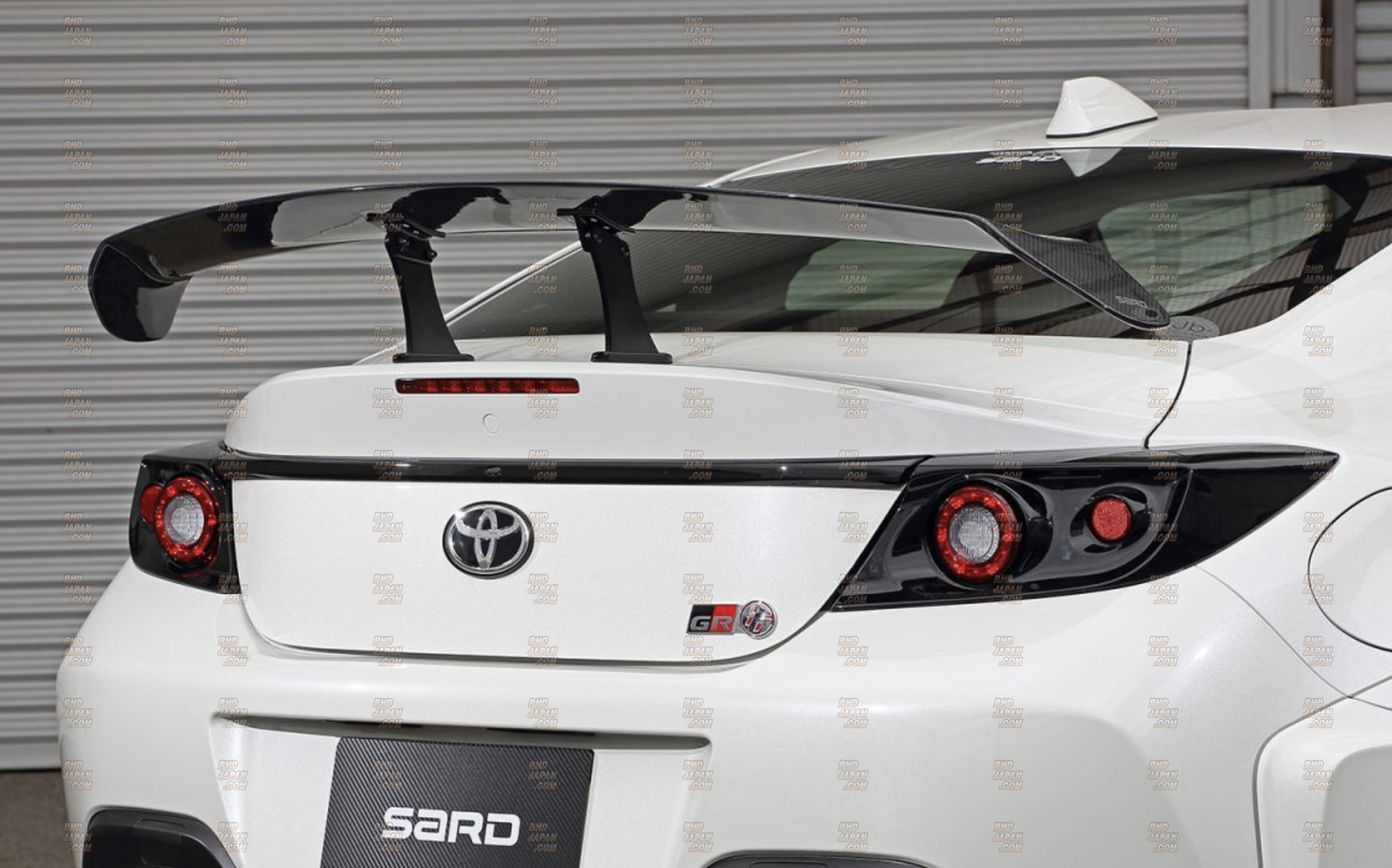 Sard LSR Carbon Wing Twill Weave Urethane Coating Mid Mount Stay 
